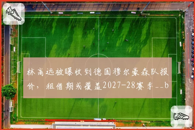 林高远被曝收到德国穆尔豪森队报价,租借期或覆盖2027-28赛季__br_