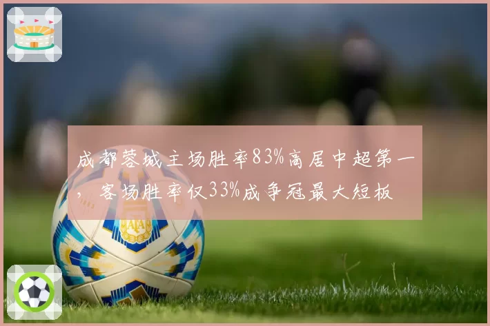 成都蓉城主场胜率83%高居中超第一，客场胜率仅33%成争冠最大短板